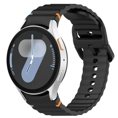 Silicone Watch Strap with Wave Stitch for Samsung Galaxy Watch7 - 3
