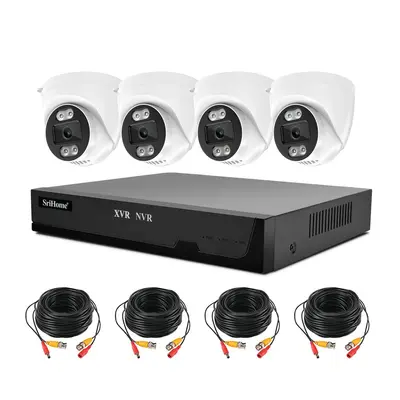 Srihome 4 kanallı 1080p HD analog DVR kameraset - 6