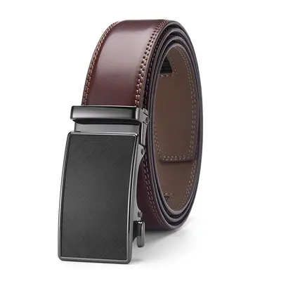High-end Leather Belt Men's Waist Belt Automatic Buckle Genuine Leather Belt Casual Business Men's Trousers Belt Customizable LOGO Export Style - 9