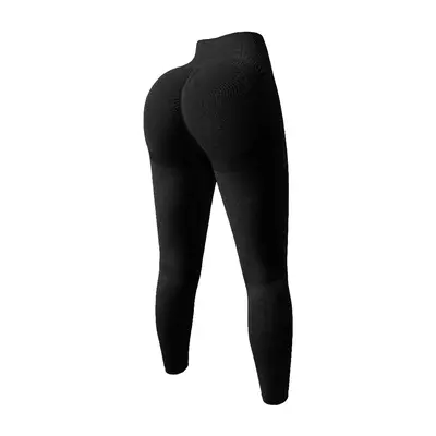 Damen-Sport-Yoga-Leggings Hochbund schnelltrocknend Herbst-Winter Pfirsich-Design - 10