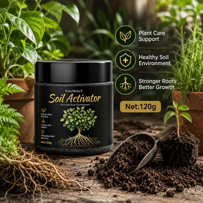 KineShineX Soil Activator, Nutrient Supplement for Garden Flowers and Plants - 4