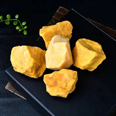 Natural Yellow Aventurine Raw Stone, Diffuser Stone, for Aromatherapy - 5