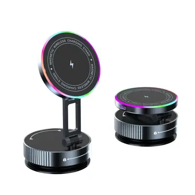 K3 Vacuum Magnetic Car Phone Holder with Wireless Charging - 10
