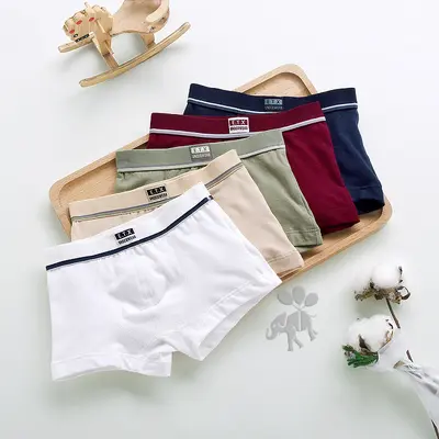 Erkek çocuk %95 pamuklu boxer, 5'li paket