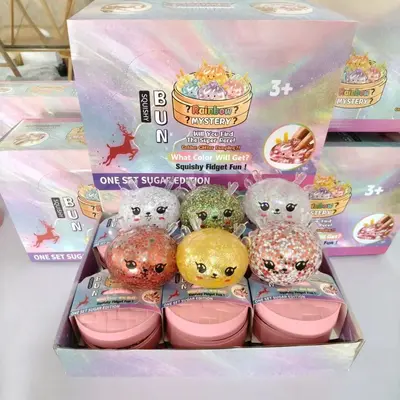 Goldpuder Platzbrötchen Quetschspielzeug, Einhorn-Design - 7