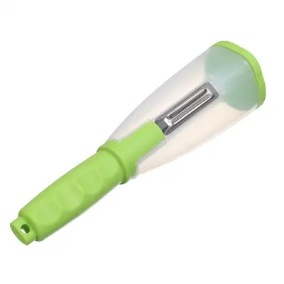 Storage Peeler Household Fruit and Vegetable Peeler with Anti-Splash Shield and Container Storage Multi-functional Grater Peeler