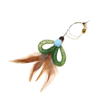 Feather Insect Cat Teaser Replacement Head with Mesh Design - 6