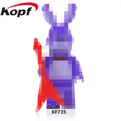 KF6071 WM6170 V1005 Yapı Blok Ayı Figürü Mini Figür Seti - 9