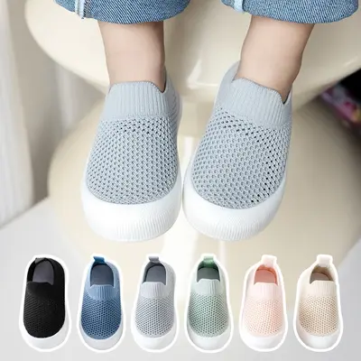 Neue Babyschuhe 2026, Sommer-Lauflernschuhe für Kleinkinder mit weicher, rutschfester Sohle, leichte Kinderhausschuhe, lässige Slipper zum Hineinschlüpfen
