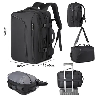 Vacuum Compression Expandable Backpack with Wet-Dry Separation - 6