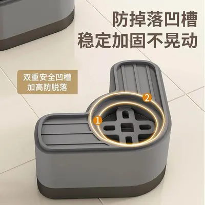 Washing machine base pedestal anti-vibration feet - 5