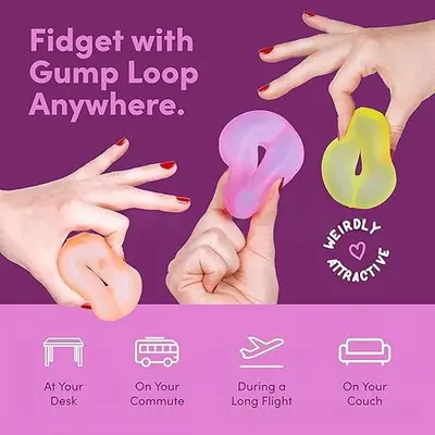Speks Gump Loop Stress Ball, Super Soft Squeezable Stress Relief Toy - 4