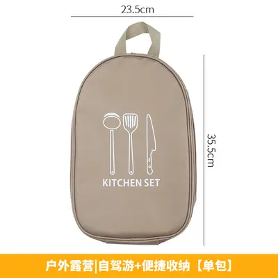 Outdoor Knife Set with Folding Cutting Board and Storage Bag