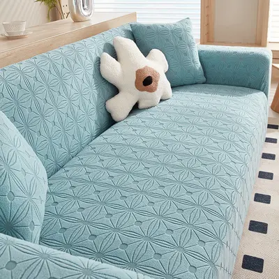 2024 New Cream Style Elastic Sofa Cover All-Inclusive Universal Cover Universal Cat Scratch Prevention Sofa Cover Furniture Protector Non-Slip - 11