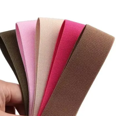 Lastik Bel Bandı, Tek ve Çift Yüzlü Renkli Elastik Şerit - 4