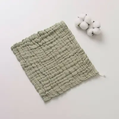 Six-Layer Gauze Square Towel 30x30 cm for Newborn Babies - 11