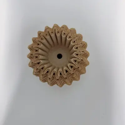 Verdicktes Kuchenform-Kaffeefilterpapier W155 250 für Handfilter, aus Naturholzzellstoff - 7