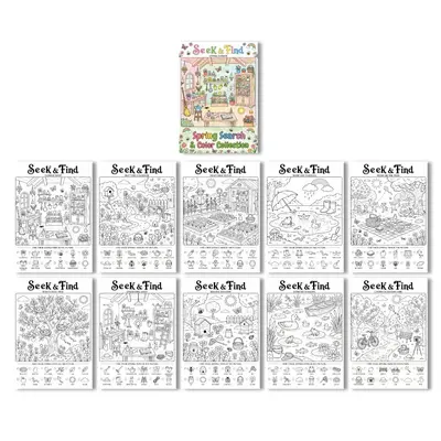 Malposter-Set und Stressabbau-Malbuch - 8