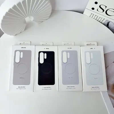Samsung S26 Ultra Hülle, flüssiges Silikon, magnetisch, Vollfarbe
