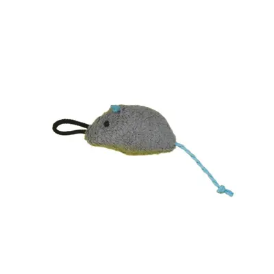 Steel Wire Cat Teaser Wand with Replacement Mouse Head