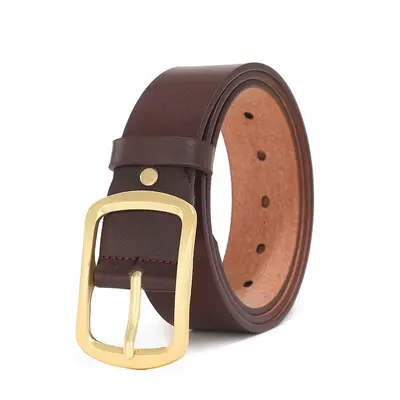 New Leather Belt Men's Belt Genuine Cowhide Belt Comfortable Versatile Men's Pin Buckle Belt Manufacturer Wholesale