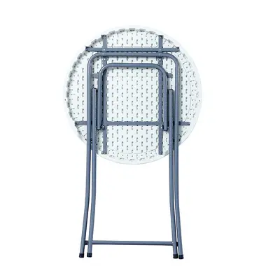 Foldable High-Leg Round Bar Table, Modern - 4