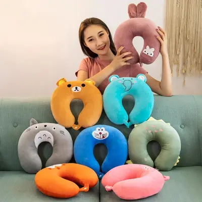U-shaped neck pillow for travel and napping - 2