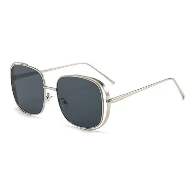Large Frame UV-Protection Sunglasses with Hollow Frame - 4