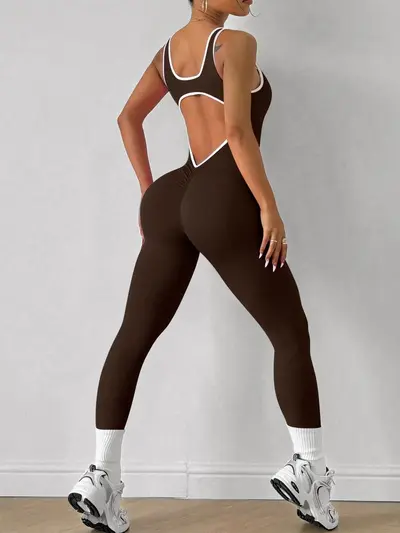 Yoga tulum, kolsuz, hızlı kuruyan, kadın fitness