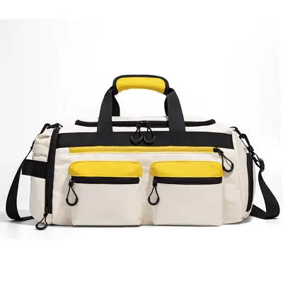 Contrast Color Travel Bag Large Capacity Wet and Dry Separation - 8