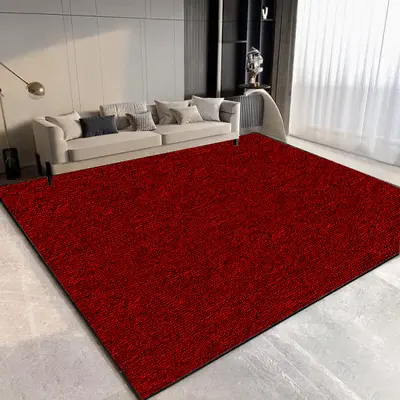 Non-Slip Velvet Flat-Weave Rug for Living Room and Bedside