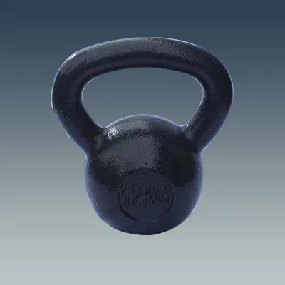 Гиря чугунная цельнолитая чёрная Pure Iron с электростатическим покрытием