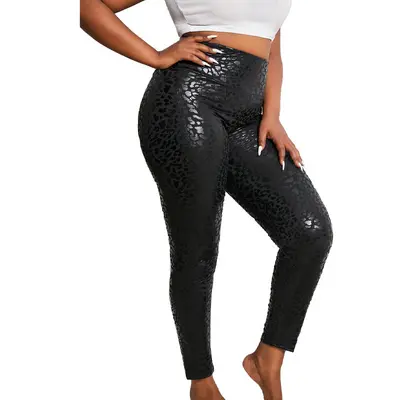 Luoshi New Style European and American Trendy Bare-Leg Slim Leggings, Amazon Women's Clothing Foreign Trade Fashion Pencil Yoga - 7