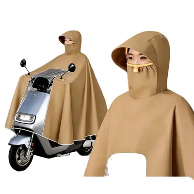 Damen Elektromobil-Regenmantel, vollständiger Regenschutz - 6