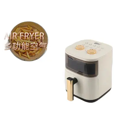 Popüler Deve Markası Hava Fritöz Görünüm Modeli Ev Tipi Çok Fonksiyonlu Büyük Kapasiteli Elektrik Fritöz Makinesi Mekanik Tip Elektrik Çıtır Tatlı Patates Makinesi - 6