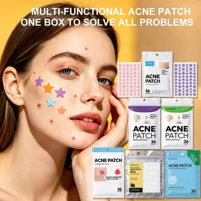 亚马逊爆水胶体净痘 星星痘痘贴 Acne patch面部护理跨境外贸厂家
