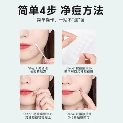 Hydrocolloid Acne Patches, 36 Pieces, Thin and Breathable