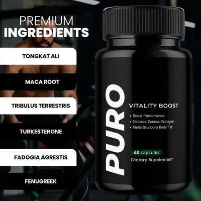 Капсулы пищевой добавки Puro Vitality Boost — популярный товар для трансграничной торговли в наличии, отгрузка напрямую с завода, доступен OEM