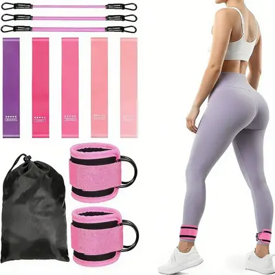 Leg Training Resistance Band Elastic Rope for Squats and Glute Fitness - 10