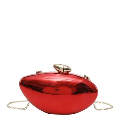 Französische Eierbox-Clutch aus Acryl, glänzend - 11