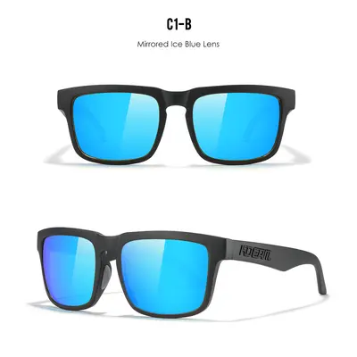 KDEAM Quadratische UV-Polarisierte Sonnenbrille Klassisches Design für jeden Anlass Herren- und Damensorsonnenbrille Angeln Sportbrille KD332 - 9