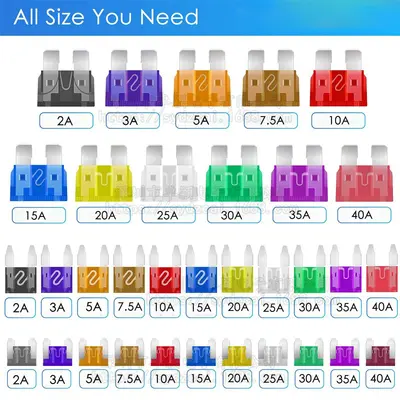 Small Car and Motorcycle Fuse, 1A-40A