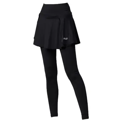 Damen Sportrock-Shorts im Fake-Zweiteiler-Look, schnelltrocknend, hoher Bund