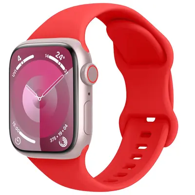 Силиконовый ремешок для Apple Watch с застежкой-бабочкой, совместимый с Apple Watch 10, с застежкой в виде восьмёрки, оптом, в наличии