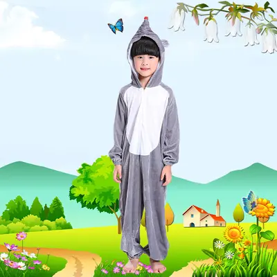 Children's Animal Costume for Kindergarten Performances, Tiger, Rabbit, Bee, Mouse, Fox, C - 10