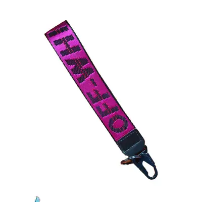 OFF-WHITE Canvas Keychain with Embroidered Letter - 10