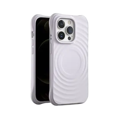 Apple 17 Pro Max kabelloses magnetisches Telefongehäuse iPhone 16 Schutzhülle geeignet beliebter einfarbiger Wellenmuster-Schale