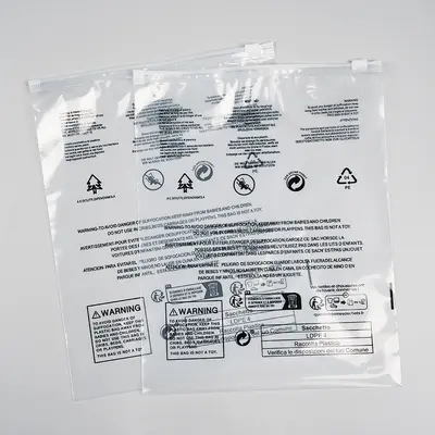 Şeffaf buzlu giyim fermuarlı çanta satılık hazır toptan ücretsiz kargo giyim samimi depolama kilitli torba plastik ambalaj torbası - 11