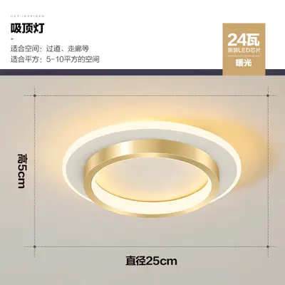 Minimalist Scandinavian LED Corridor Ceiling Lamp - 11