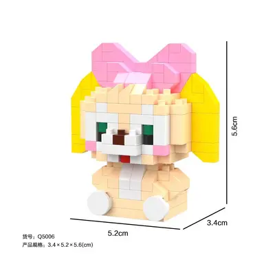 Cross-Border Micro Particle Building Blocks Children's Cartoon Character Educational Assembly Blocks Blind Box Stress Relief Toy Figure Wholesale - 9